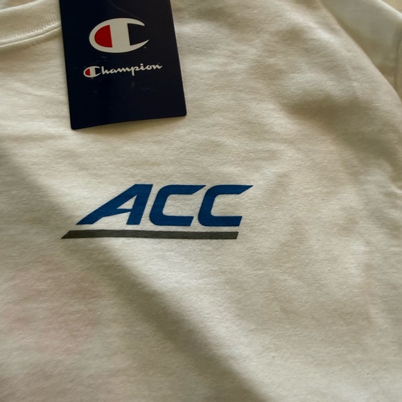 Champion White T-Shirt with Blue ACC Logo - Picture 2 of 7